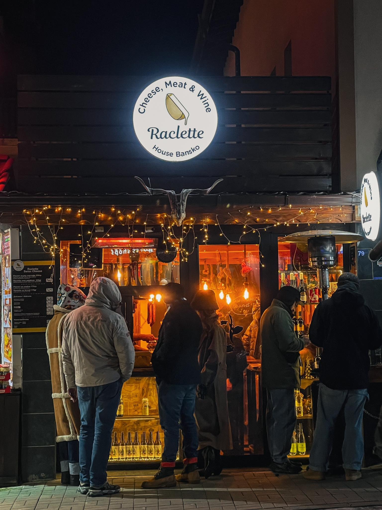 Apres-ski bar scene in Bansko
